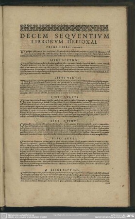 Decem Sequentium Librorum Periochai