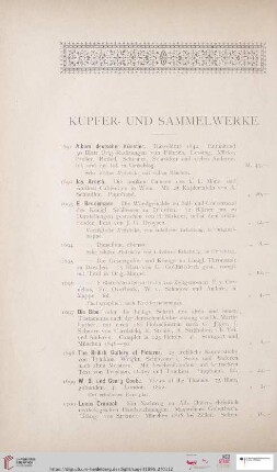 Kupfer und Sammelwerke