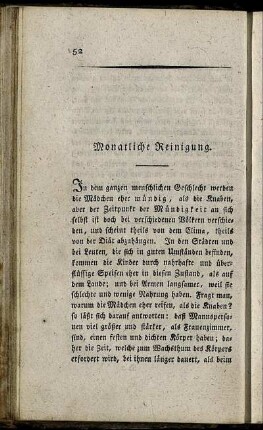 Monatliche Reinigung.