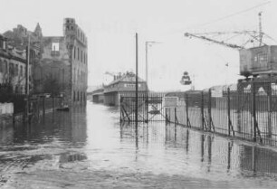 Hochwasser 1952 am Rhein bei Koblenz