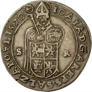 Halber Guldentaler des Salzburger Erzbischofs Johann Jakob von Khuen-Belasy, 1570