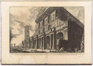 Veduta della Basilica di S. Paolo fuor delle mura (Ansicht der Basilika S. Paolo fuori le Mura), aus der Folge "Vedute di Roma"