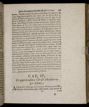 Cap. IV. De apprehensione Christi Mediatoris per fidem.