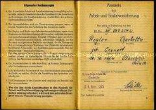 Ausweis der Sozialversicherung der DDR