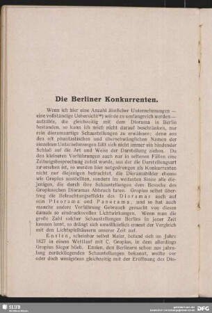 Die Berliner Konkurrenten