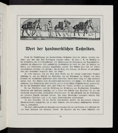 79-80, Wert der handwerklichen Techniken