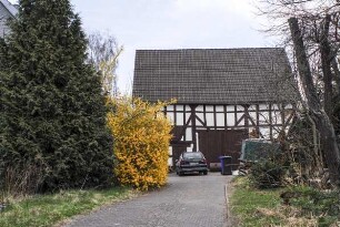 Wohnhaus und Scheune (Hofreite, Fachwerk); Allendorf, Mühlenstraße 19