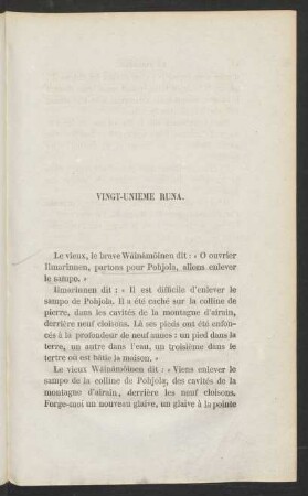 Vingt-Unieme Runa.
