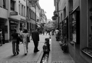 Freiburg: Rathausgasse, Richtung Osten