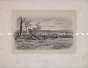 Horchpatrouille - aus "Erinnerungsblätter 1870/1871"