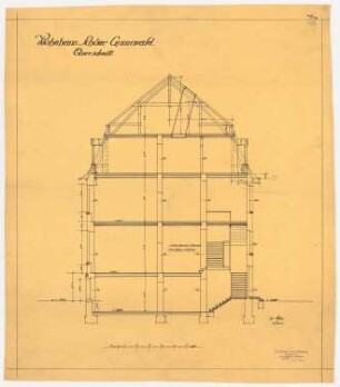Villa Dr. Richard Schöne, Berlin-Grunewald: Querschnitt 1:50