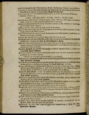 Libri Miscellanei Futur. Nund. Prodituri.