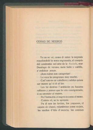Cosas de negros