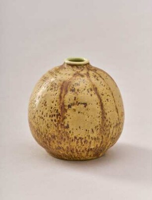 Beige Kugelvase