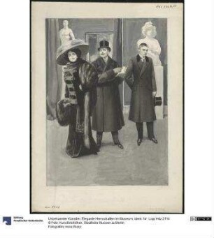 Elegante Herrschaften im Museum