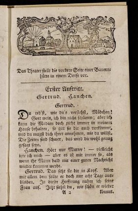 Erster Auftritt. Gertrud. Hanchen.