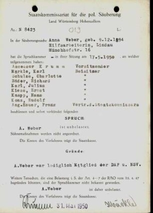 Weber, Anna