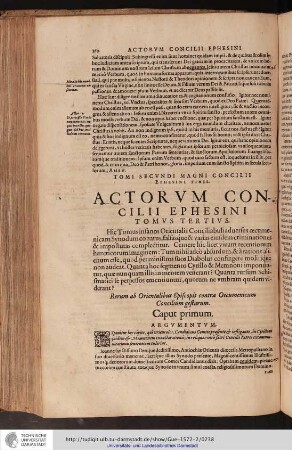 Actorum concilii Ephesini, Tomus Tertius