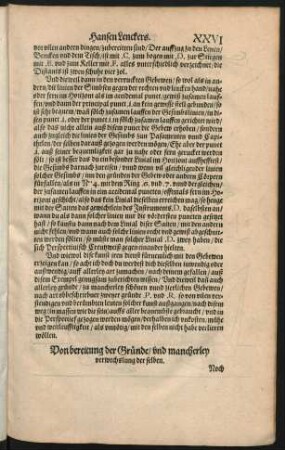 Von bereitung der Gründe/ und mancherley verwechslung der selben.