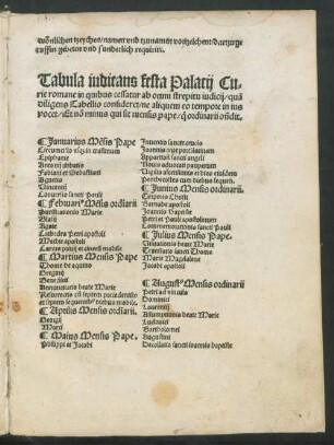 Tabula indicans festa Palacii Curie romane ...