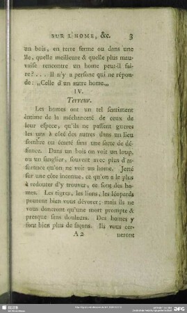 IV. Terreur
