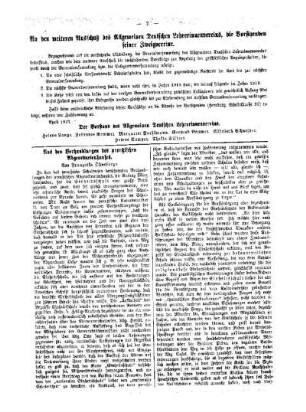 Aus den Verhandlungen des preußischen Abgeordnetenhauses