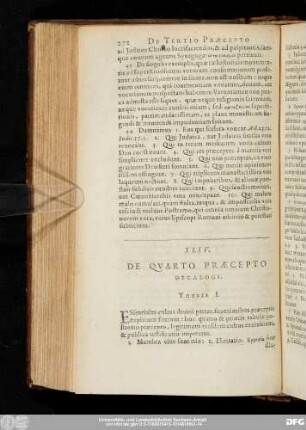 XLIV. De Quarto Praecepto Decalogi.
