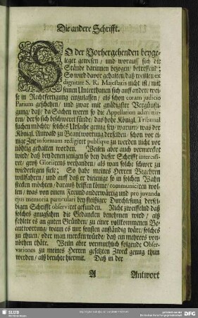 Die andere Schrifft