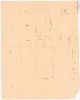 Wohnhaus H.C. Fischer, Stettin: Grundriss 1:50