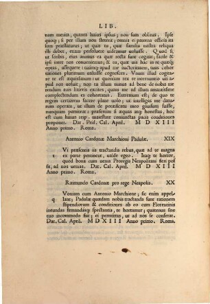 Epistolarum Leonis X. Pontificis Maximi nomine scriptarum libri XVI. ad Paulum tertium P. M. R. missi