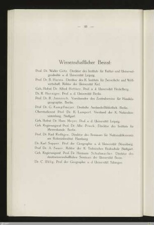 Wissenschaftlicher Beirat