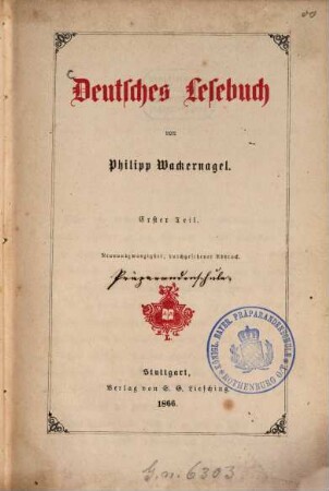Deutsches Lesebuch, 1