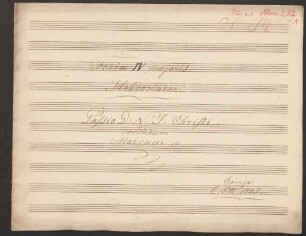 Passio secundum Lucam, V (4) - BSB Mus.ms. Mm 282 : [cover title:] Feria IV majoris Mebdomadae. // Paßio D: N: J: Christi, secundum Marcum [recte: Lucam]. // Comp: C. Ett. 1845