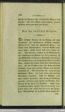 Von der türkischen Religion