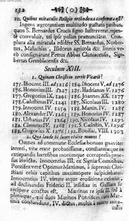Seculum XIII. [Das dreyzehende Jahr-Hundert]