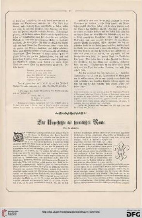 Zur Urgeschichte der heraldischen Raute