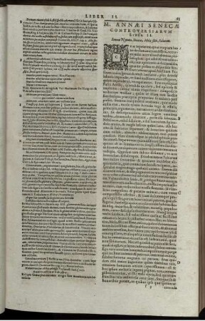 M. Annaei Senecae Rhetoris Controversiarum Liber II