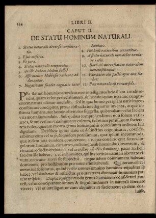 Caput II. De Statu Hominum Naturali.