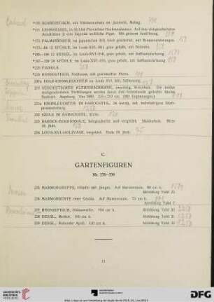 C. Gartenfiguren (Nr. 235-239)