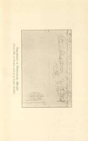 Signatures of Dominican officials
