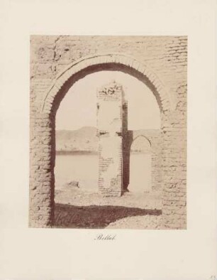 Ruinen in Bellab in Ägypten