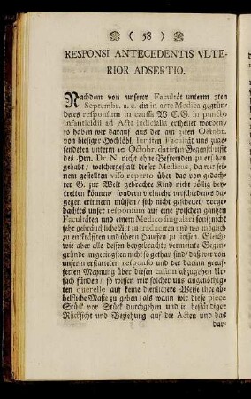 Responsi Antecedentis Ulterior Adsertio.