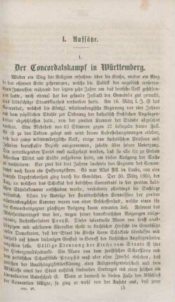 217-225 Der Concordatskampf in Württemberg