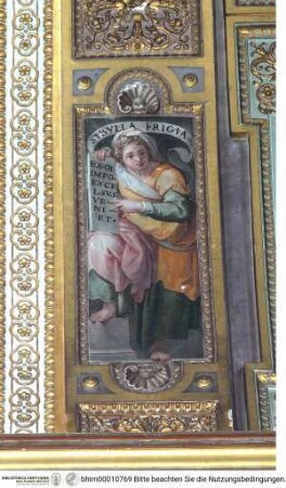 Ausmalung der Wölbung von Apsis und Chorjoch, Sibyllen, Phrygische Sibylle