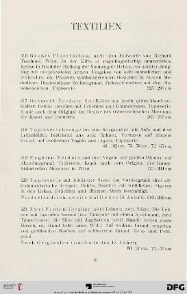 Textilien (Nr. 416-450)