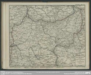 Eisenbahn-Atlas N° 11. XIV. Eisenbahnen zwischen Leipzig - Cassel - Frankfurt und Leipzig - Nürnberg