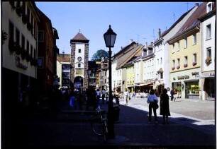 Villingen-Schwenningen: Fußgängerzone Rieterstrraße, mit Tor