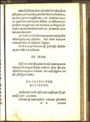 De Cavsis Per Accidens.