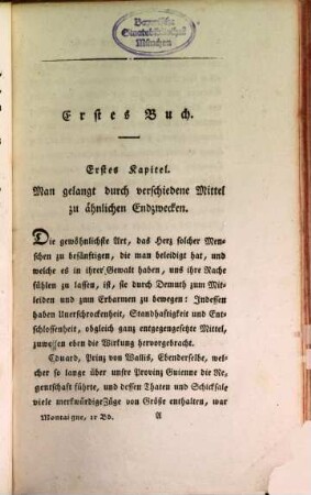 Michael Montaigne's Gedanken und Meinungen über allerley Gegenstände, 1
