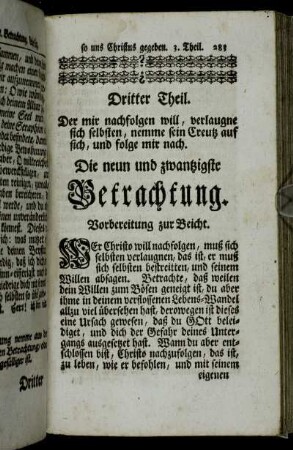 Die neun und zwantzigste Betrachtung. - Die dreissigste Betrachtung.